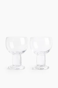 2-Pack Mouth-Blown Wine Goblets