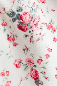 Robe en coton avec imprimé fleuri