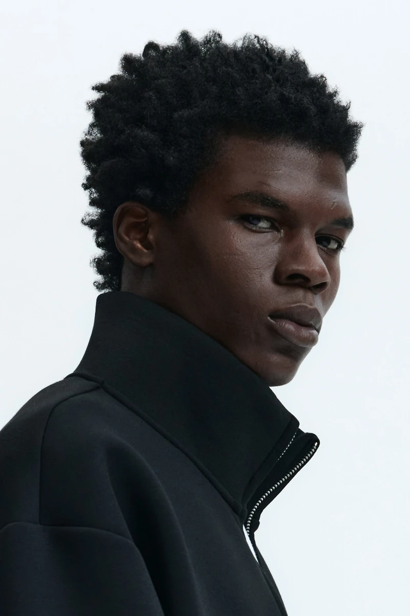 Loose-Fit Scuba Track Jacket