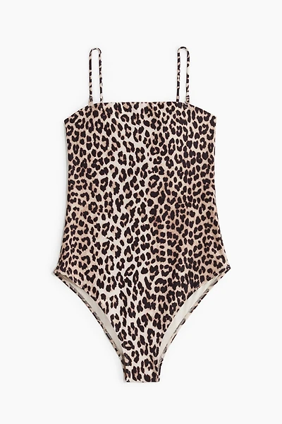 Padded-Cup Bandeau Swimsuit