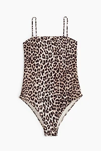 Padded-Cup Bandeau Swimsuit