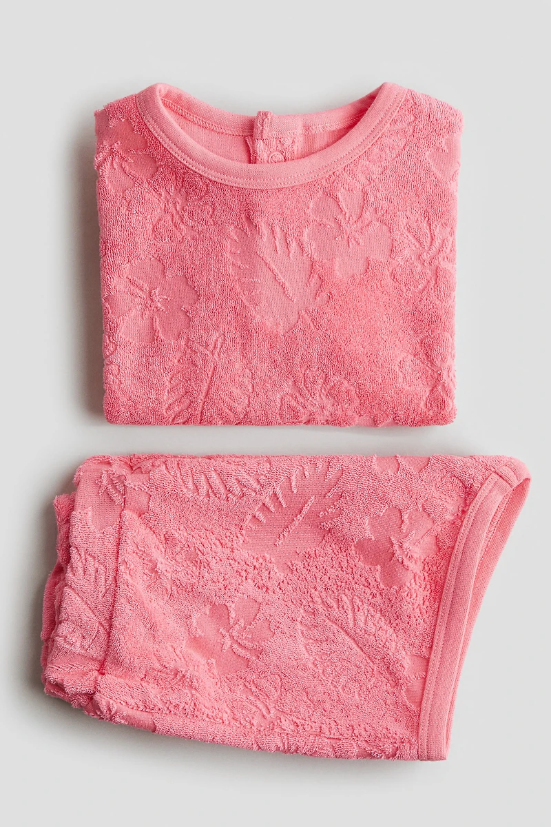 2-Piece Patterned Terry Set