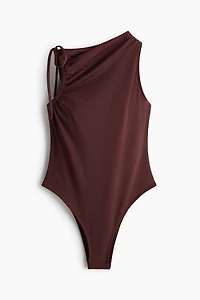 Maillot de bain coussiné jambe échancrée