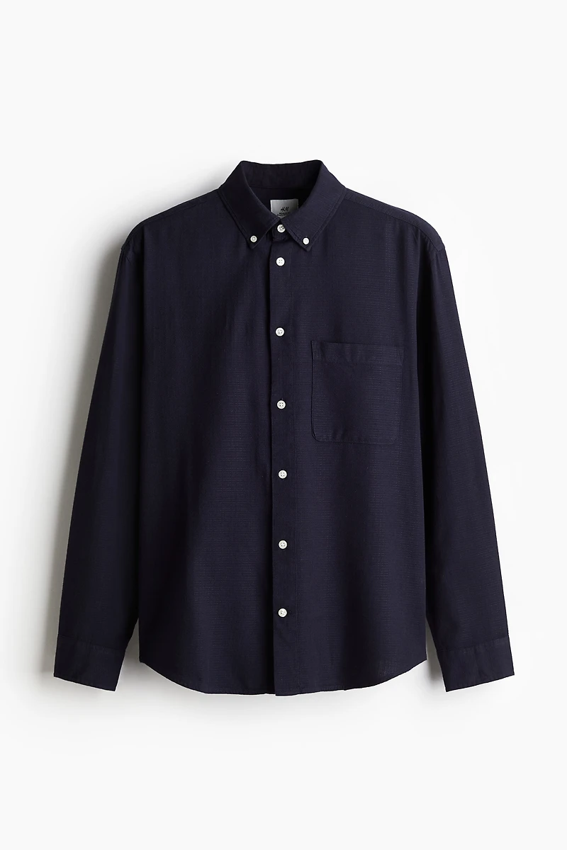 Chemise texturée classique