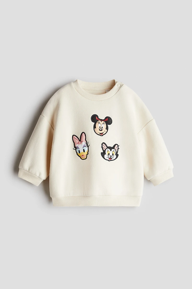 Printed Brushed-Inside Sweatshirt