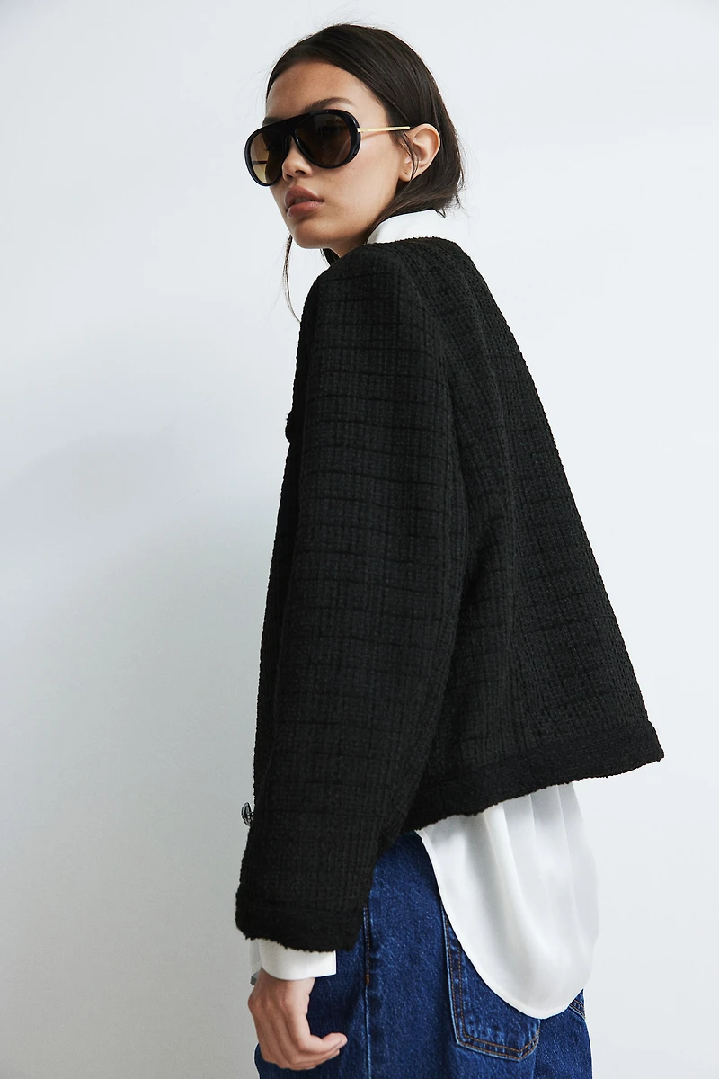 Veste en tissu texturé