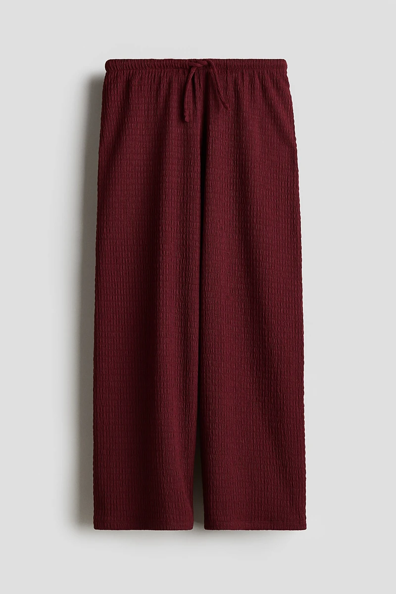 Textured Jersey Pants