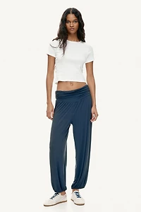 Pantalon en viscose avec jambes ballon