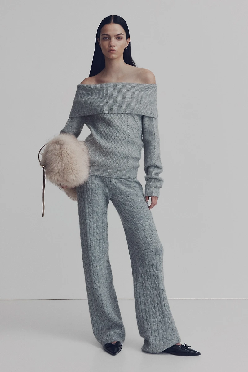 Off-the-Shoulder Sweater