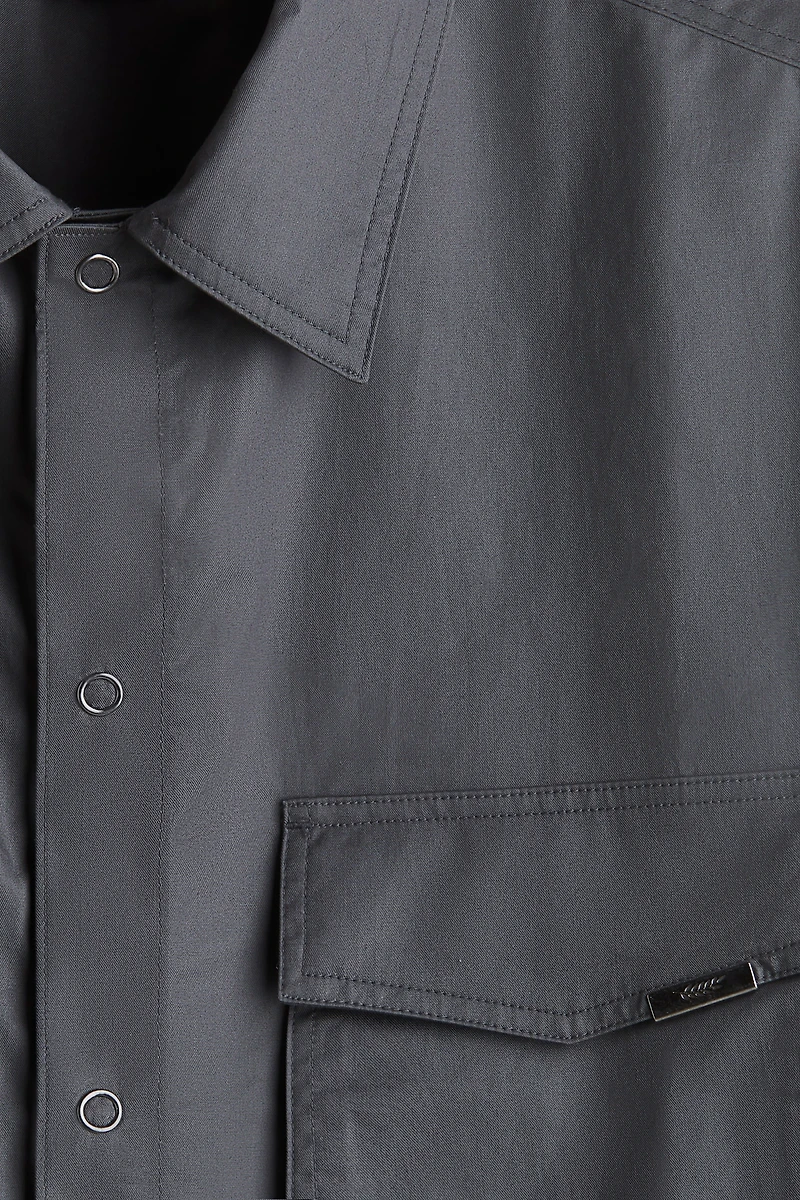 Loose-Fit Short-Sleeved Utility Shirt