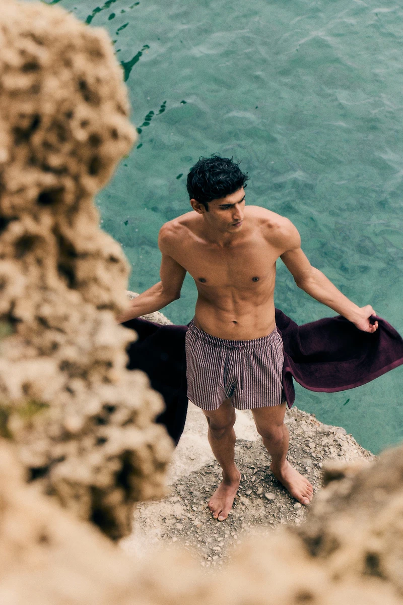 Seersucker Swim Shorts