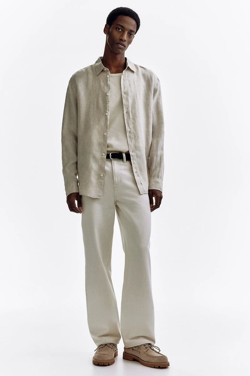 Chemise classique en lin