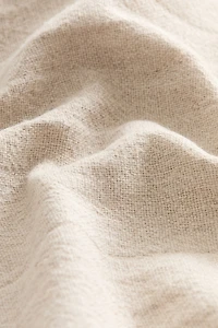 Housse de coussin en lin mélangé
