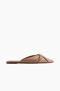 Twisted-Detail Mules