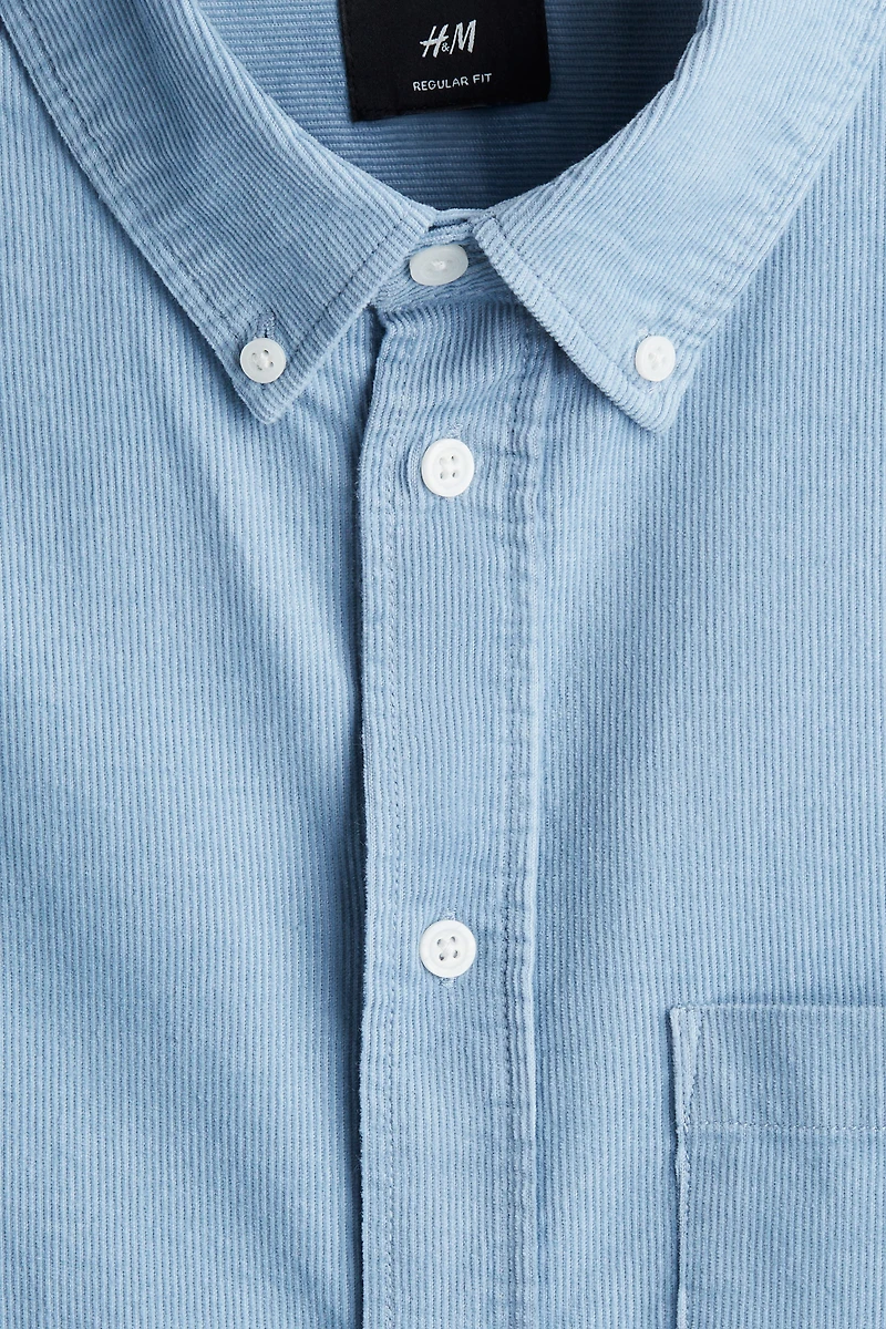 Regular-Fit Corduroy Shirt