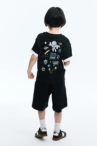 Sweatshorts with Printed Motif