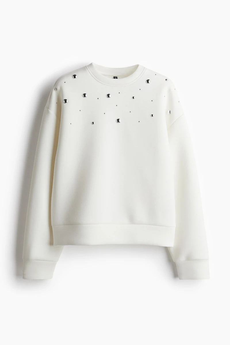 Studded Scuba Sweatshirt