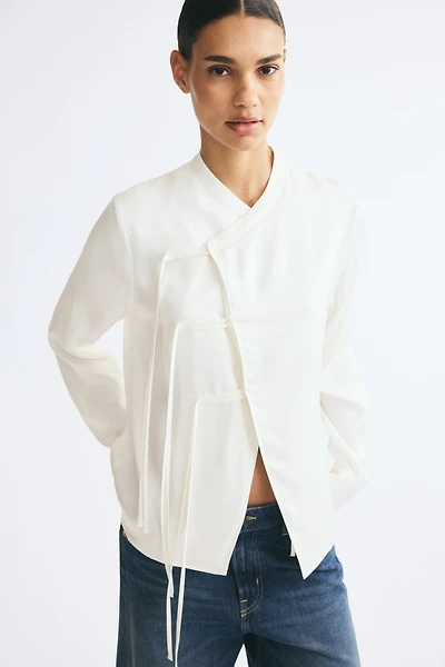 Fringed Viscose Blouse