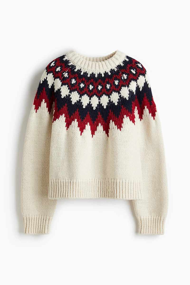 Jacquard-Knit Sweater