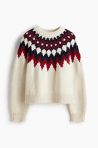 Jacquard-Knit Sweater