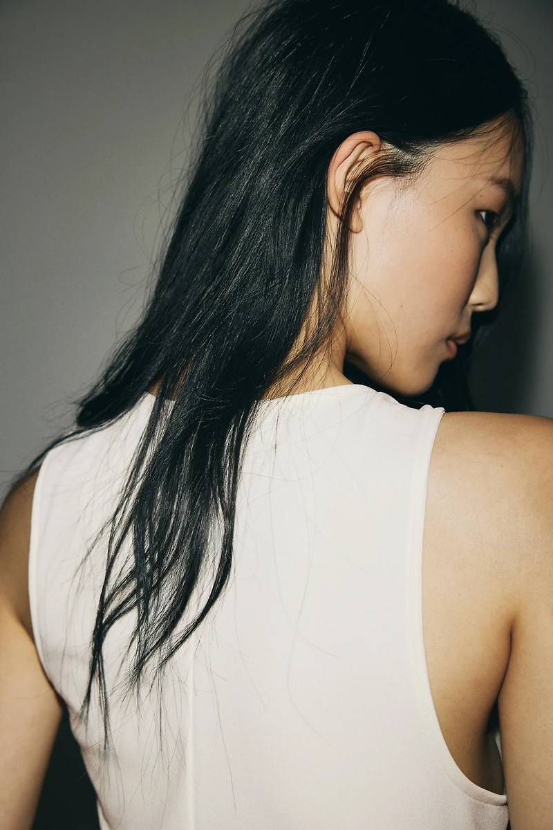 Débardeur à encolure bénitier