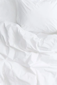 Cotton Percale Twin Duvet Cover Set
