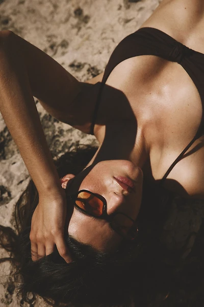 Lunettes de soleil rectangulaires