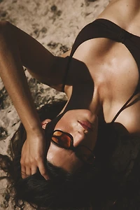 Lunettes de soleil rectangulaires