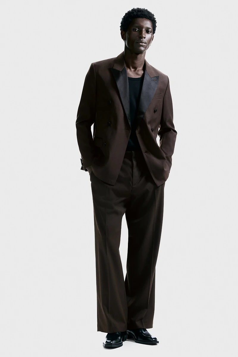 Regular-Fit Wool-Blend Tuxedo Jacket
