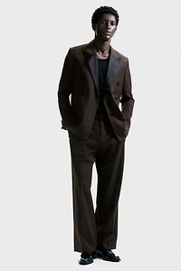Regular-Fit Wool-Blend Tuxedo Jacket