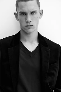 Veste classique à fermeture droite en velours