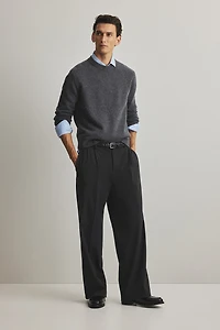 Regular-Fit Fine-knit Wool Sweater