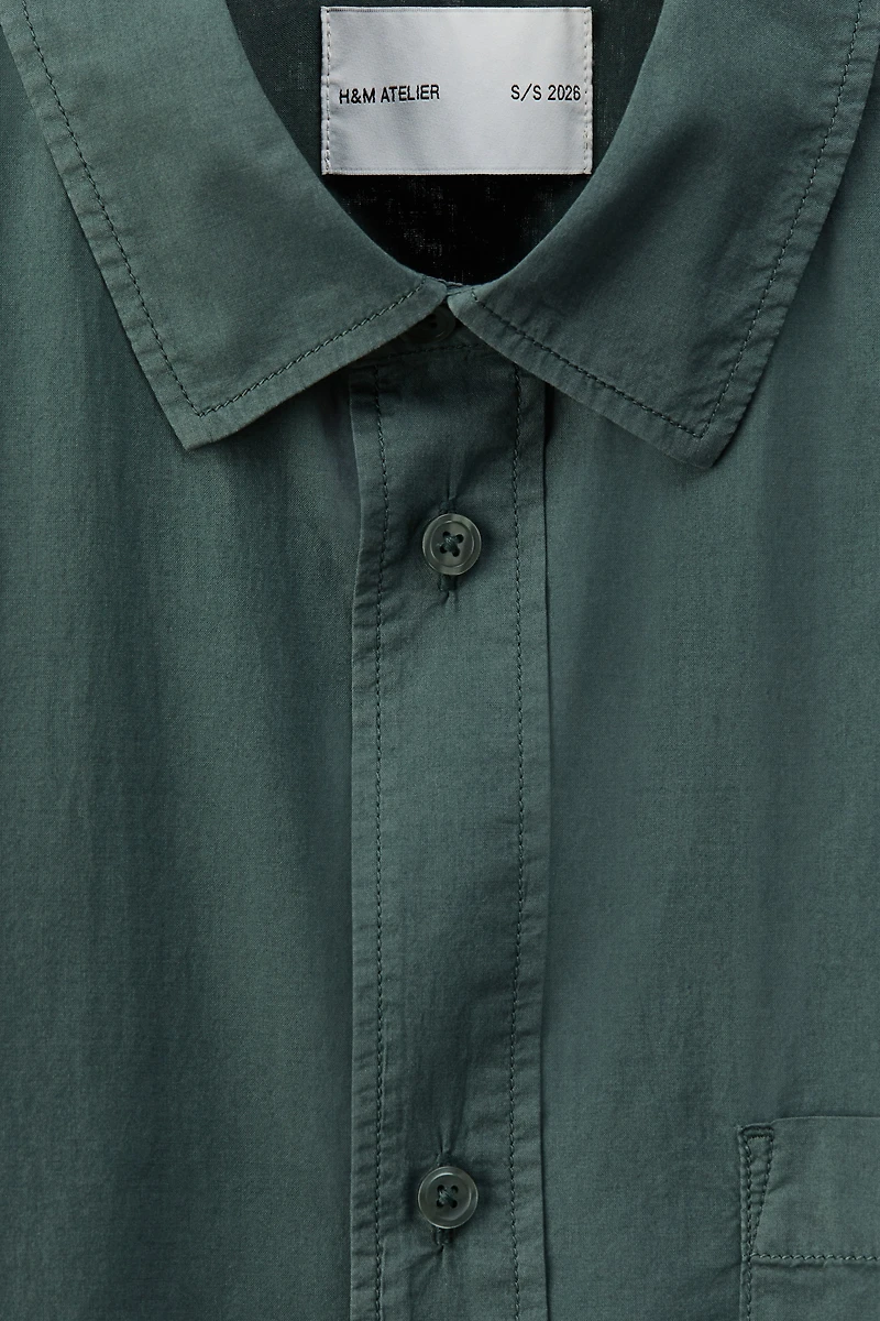 Loose-Fit Cotton Poplin Shirt