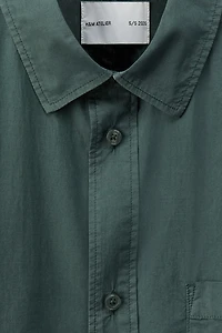 Loose-Fit Cotton Poplin Shirt