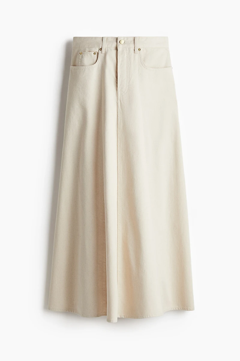 Flared Denim Skirt