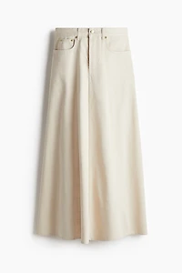 Flared Denim Skirt