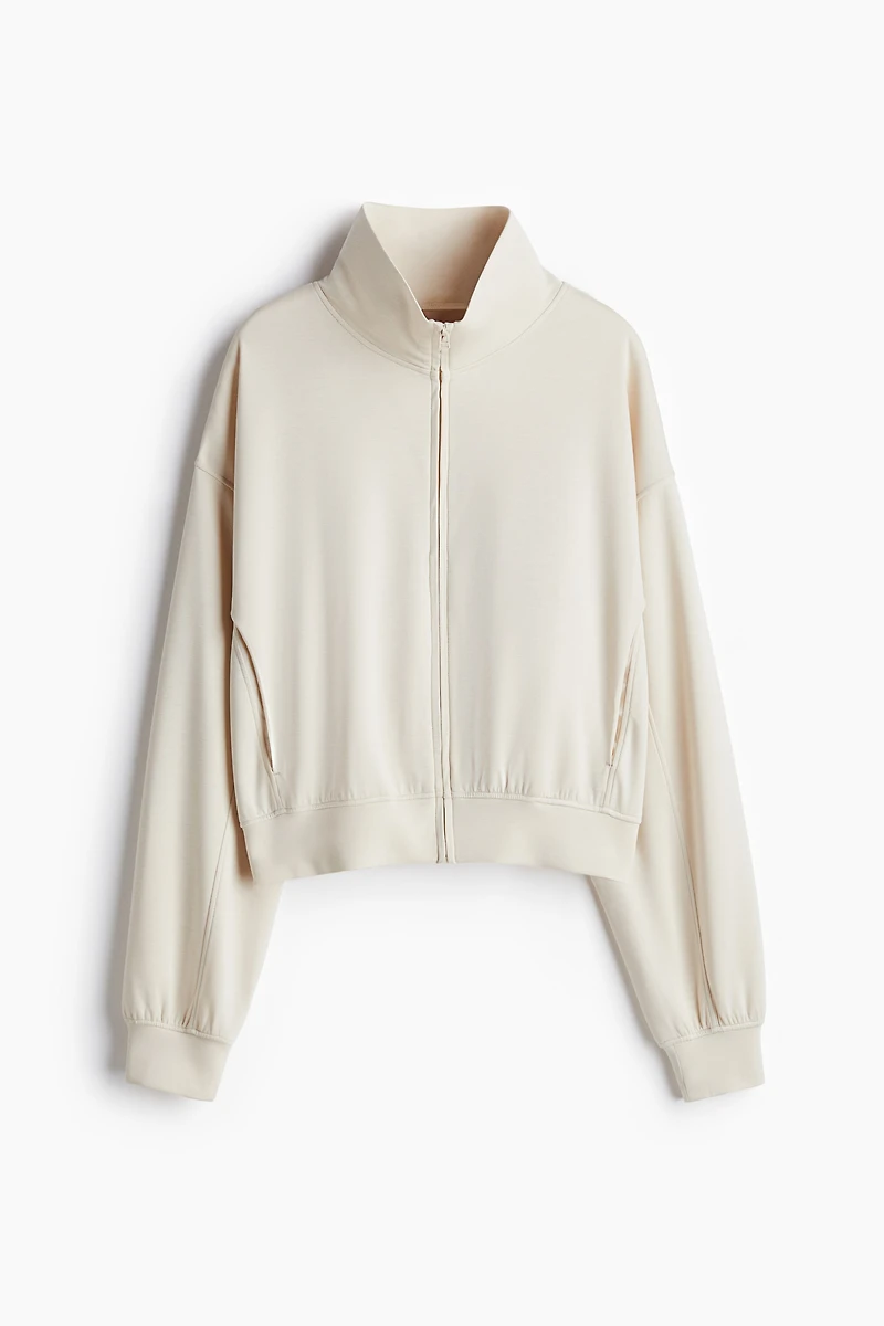 Veste à fermeture éclair très douce