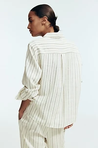 Linen-Blend Shirt