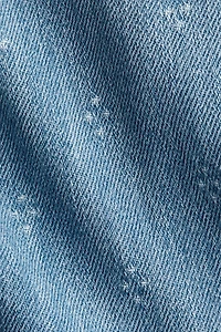 Flared-Skirt Denim Dress