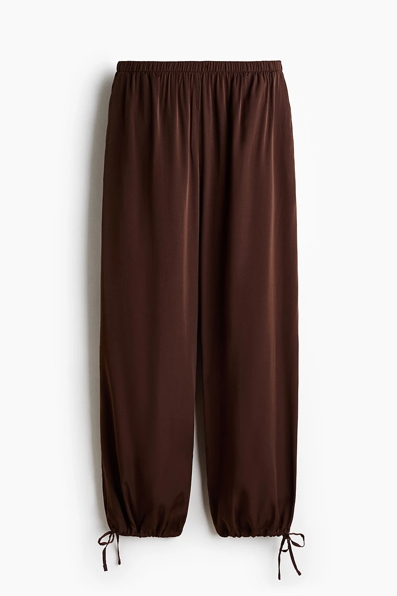 Drawstring-Detail Balloon-Leg Pants