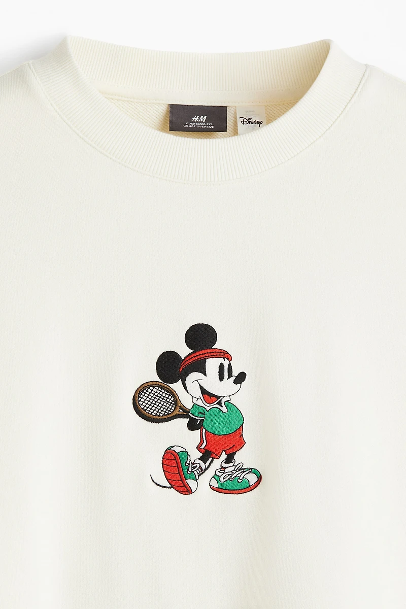 Oversized Fit Printed Sweatshirt