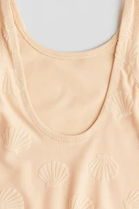 Texture-Pattern Swimsuit