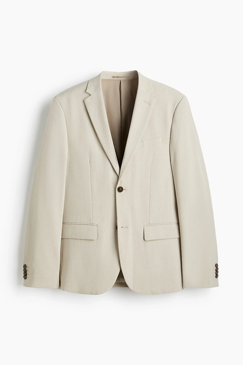 Slim-Fit Single-Breasted Jacket