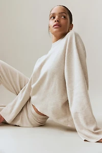 Oversized Curved-Hem Sweater