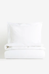 Enveloppe de couette lit simple en percale coton