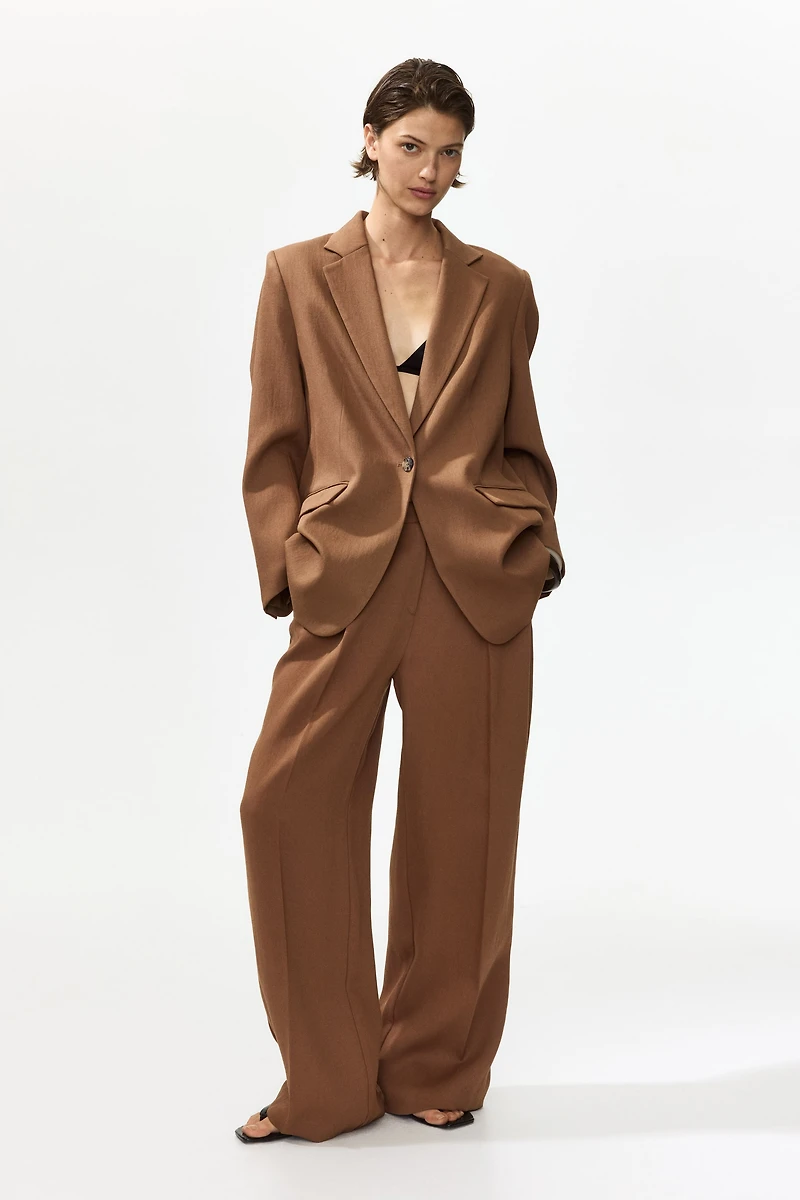 Blazer à fermeture droite