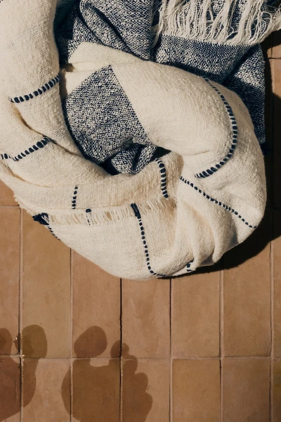 Linen-Blend Throw