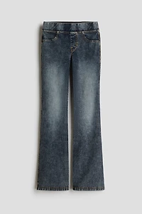 Denim-Look Flared Jeggings