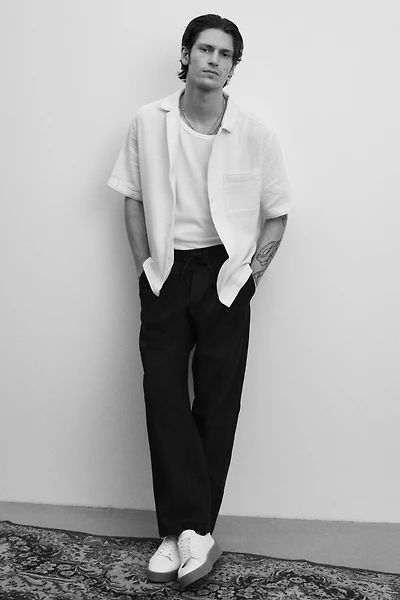 Relaxed-Fit Linen Pants