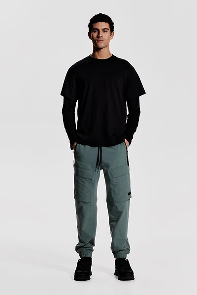 Regular Fit Sports Cargo Joggers